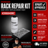 Whirlpool Rack Repair Kit 4396840RC — Fixes Rust, Chipped Vinyl & Damaged Tine Tips