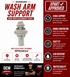 Whirlpool Dishwasher Wash Arm Support WP8268342 — Fixes Poor Wash Performance & Spray Arm Wobble