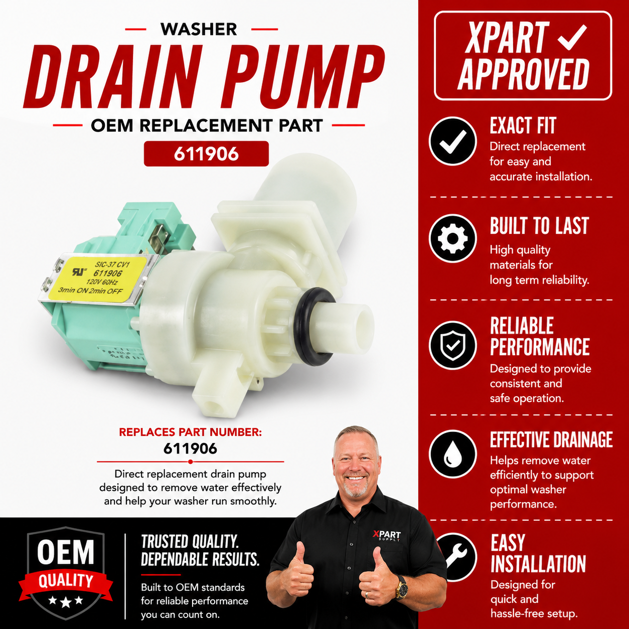 Whirlpool Dishwasher Water Inlet Valve 611906 — Fix No-Fill and Restore Proper Water Flow