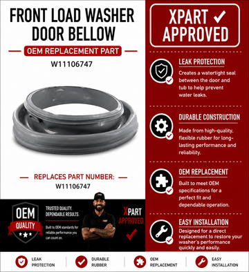Washer door boot seal / bellow