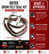 Whirlpool Dryer Drum Felt Seal Kit 280114 — Stop Lint Leaks & Drum Noise
