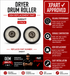 Whirlpool Dryer Drum Roller Kit 349241T — Fixes Thumping, Squealing & Drum Wobble