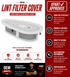 Whirlpool Dryer Lint Filter & Cover W10828351 — Stops Lint Bypass & Restores Airflow