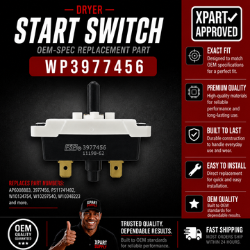 Dryer Push-to-Start Switch