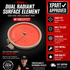 Whirlpool Dual Radiant Surface Element W10823727 — Fixes Cooktop No-Heat & Uneven Heating