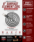 Whirlpool Range Coil Surface Element W11396792 — Fix Burner That Won't Heat or Heats Unevenly (6-Inch)