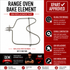 Whirlpool Range Oven Bake Element W11182108 — Restore Oven Heat