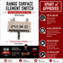 Whirlpool Range Surface Element Switch WP3149400 – Fixes 8" Burner Not Heating or Stuck on High (Replaces 3149400, 3148954)