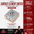 Whirlpool Range Surface Element Switch WP74010824 — Fixes Burner Not Heating