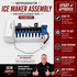 Whirlpool Refrigerator Ice Maker Assembly W10884390 — Fix No Ice & Failed Ice Production