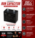 Whirlpool Refrigerator Run Capacitor WPW10350564 — Fixes Compressor Not Running