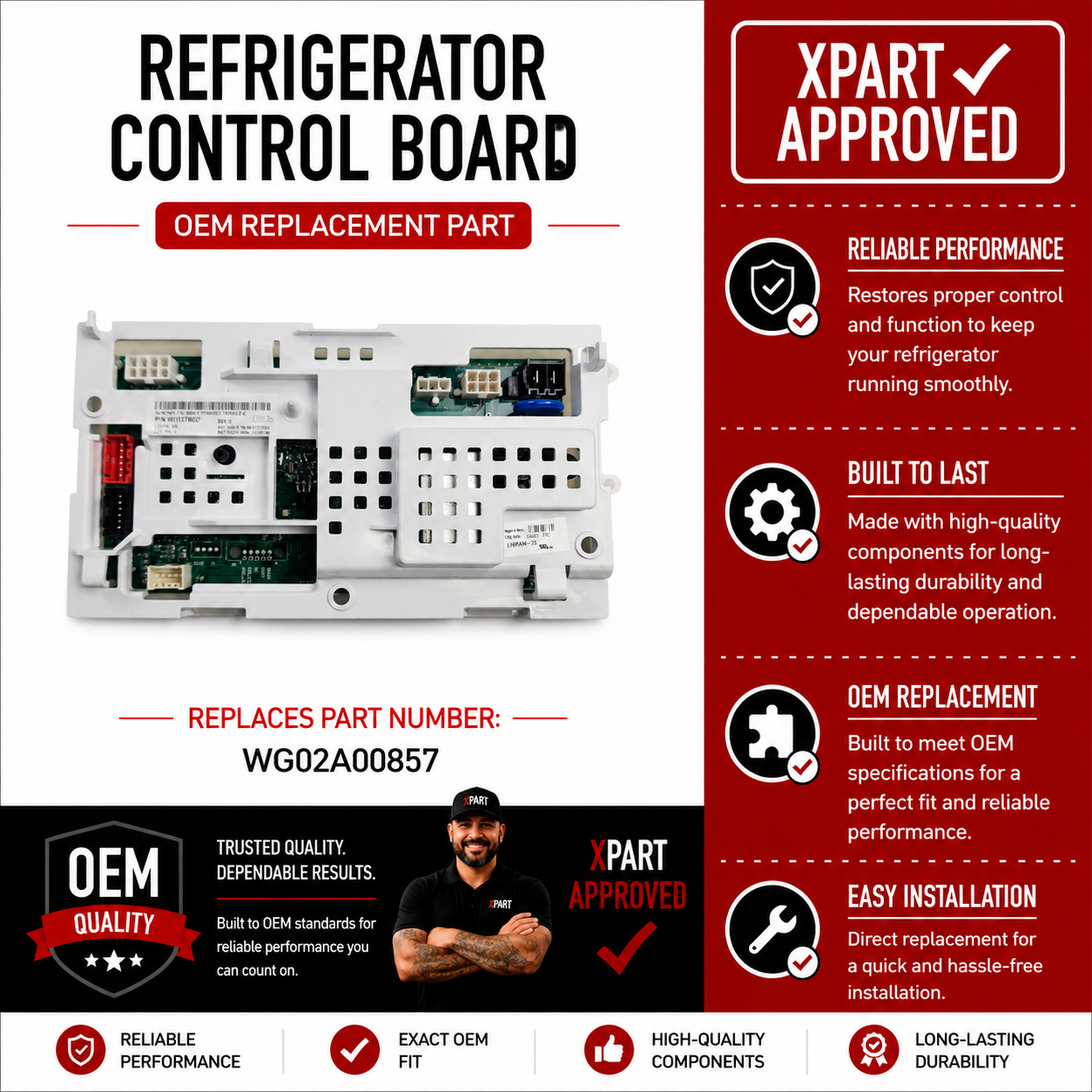 Whirlpool Washer Control Board W11608056 — Fix Dead or Error-Code Washer