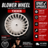 Y303836 Dryer Blower Wheel with Clip, 7-1/2"