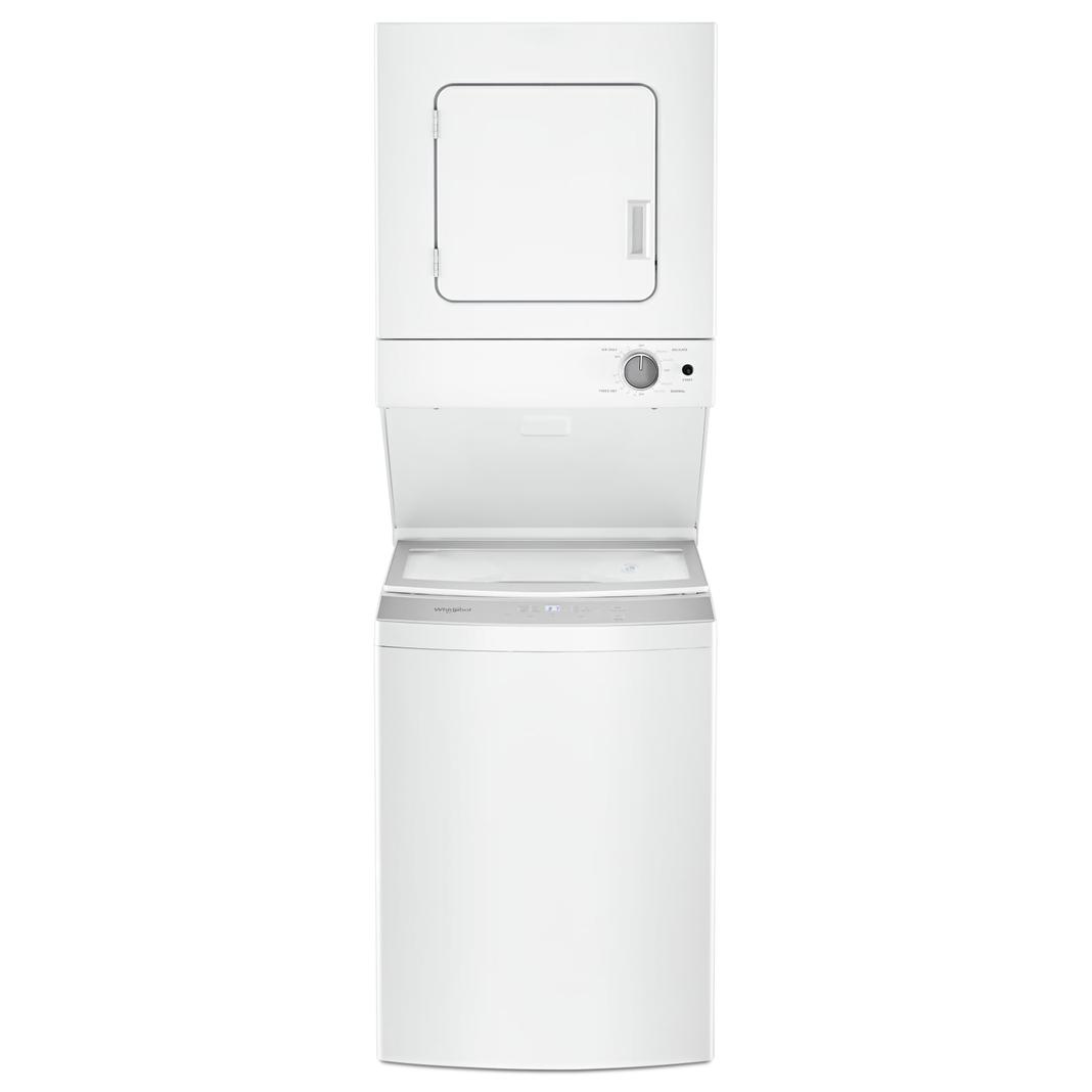 Whirlpool - 1.8 cu. ft Washer and 3.4 cu. ft Dryer Laundry Center in White - YWET4024HW