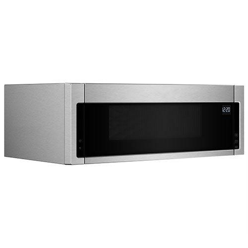 Whirlpool - 1.1 cu. Ft  Over the range Microwave in Black-on-Stainless - YWML55011HS