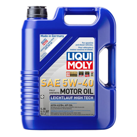 2332 LIQUI MOLY 5L Leichtlauf (Low Friction) High Tech Motor Oil 5W40 - XPart Supply