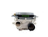 ABT72989206 dishwasher pump assembly by XPart Supply white housing motor with inlet and outlet ports