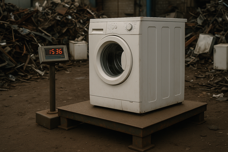 Appliance on scrap scale