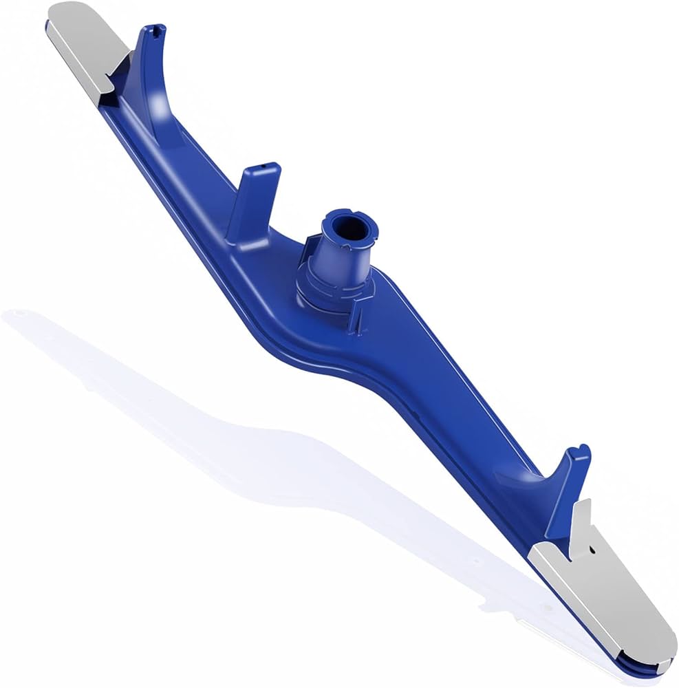 5304517203 dishwasher lower spray arm blue plastic replacement with metal end caps center hub