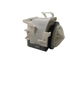 XPart Supply 00631200 dishwasher drain pump replacement white plastic drain pump assembly on black