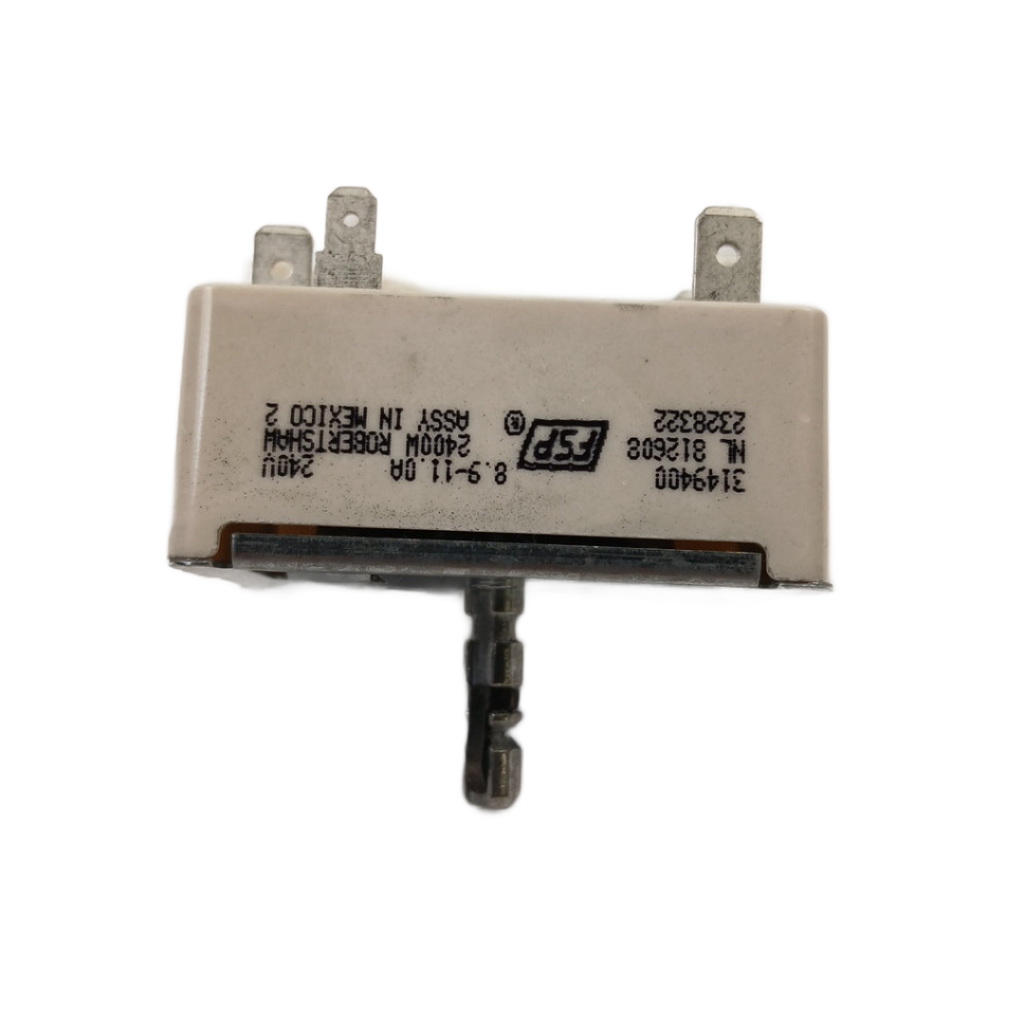 WP3149400 range surface element switch white rectangular replacement control for electric stove surface element