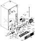 Exploded refrigerator parts diagram showing control board and components for WR01F05225 refrigerator control board replacement
