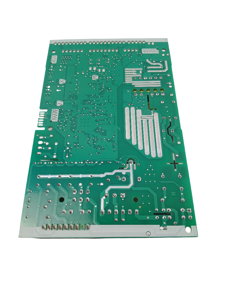 WR01F05225 refrigerator control board replacement green PCB with solder points and connectors by XPart Supply