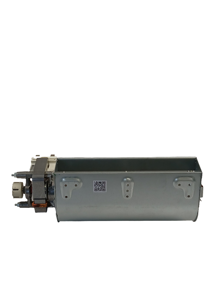 WS01F09894 oven fan motor for sale replacement assembly with metal housing mounting brackets and electrical connector XPart Supply