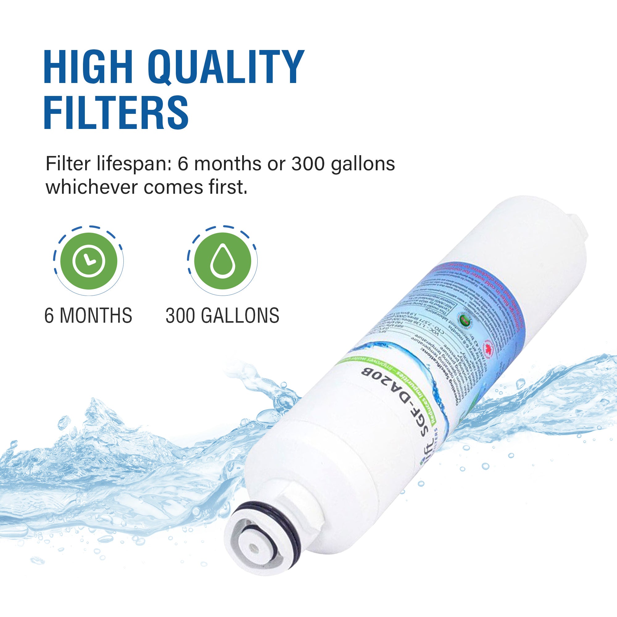 Swift Green Filter SGF-DA20B VOC Removal Refrigerator Water Filter