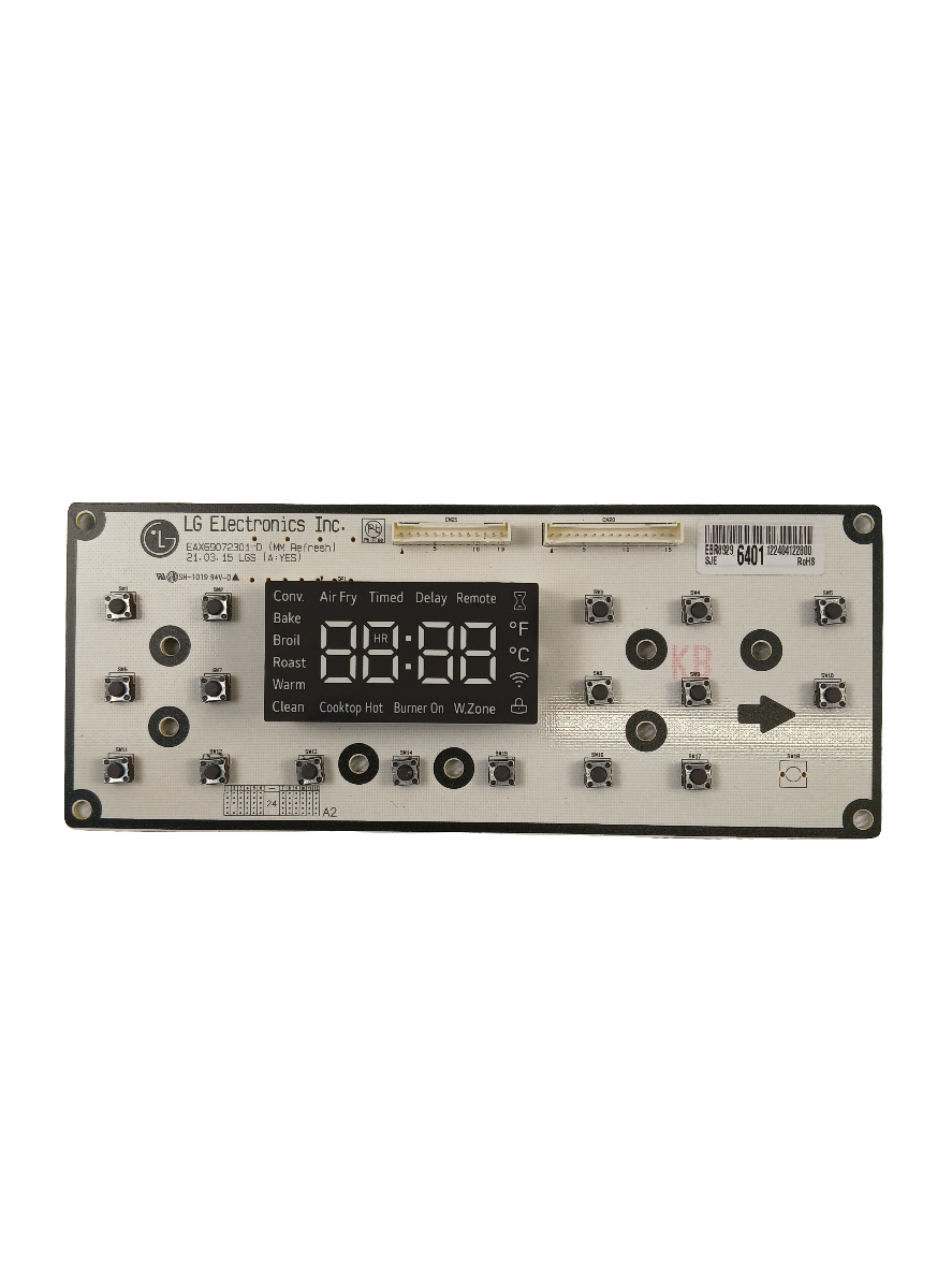 EBR89296401 Oven PCB Display