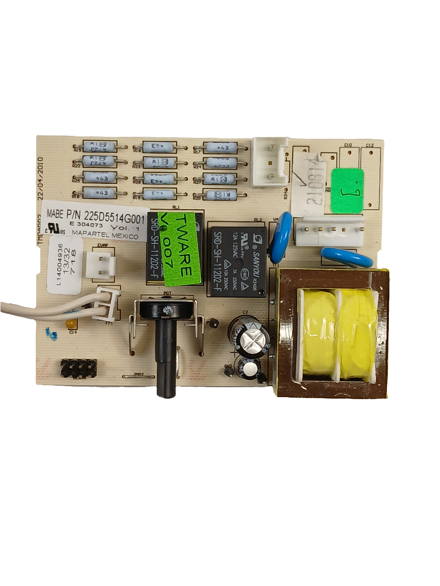 WR01F04096 Refrigerator Main Control Board, (replaces 225D5514G002)