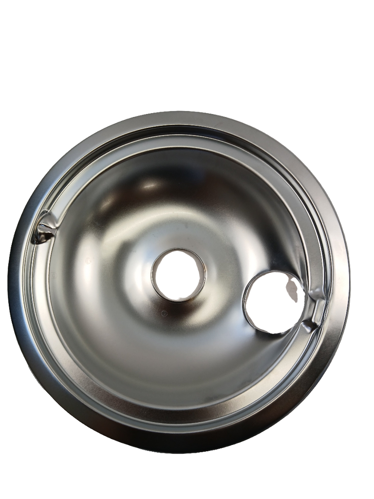 WS01L09258 Range Large Drip Pan, 8", Chrome (replaces WB31K10266, 164D3431P004) - XPart Supply Ltd.