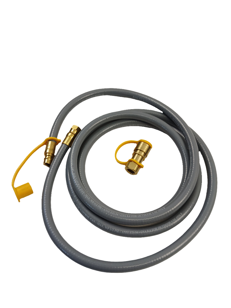 10' Natural Gas Grill Hose BBQ, 3/8" ID, QD and Swivel Ends - XPart Supply Ltd.