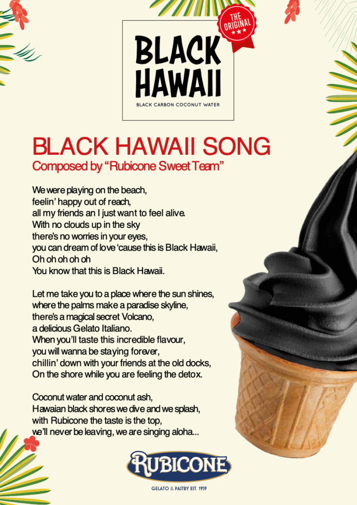 Black Hawaii Spreadable Filling Cream - Cremino Black Hawaii - 5 KG Bucket - Rubicone Canada - Ships Free Within Canada on Orders Above CAD $199