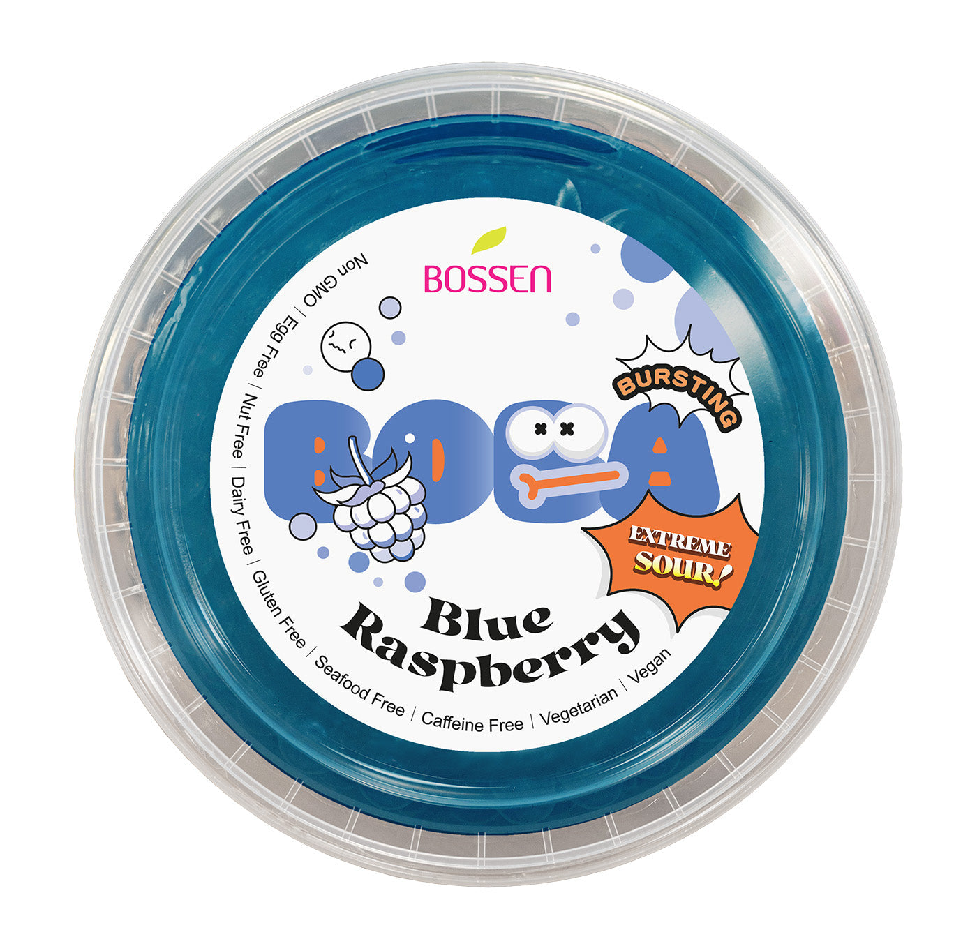Blue Raspberry Sour Bursting Boba | Sour Popping Boba | Foodservice Canada Distribution