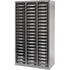 KPC-300 Parts Cabinet, Galvanized Steel, 60 Drawers, 21-3/10" x 10-2/5" x 36-9/10", Grey