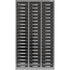 KPC-300 Parts Cabinet, Galvanized Steel, 60 Drawers, 21-3/10" x 10-2/5" x 36-9/10", Grey