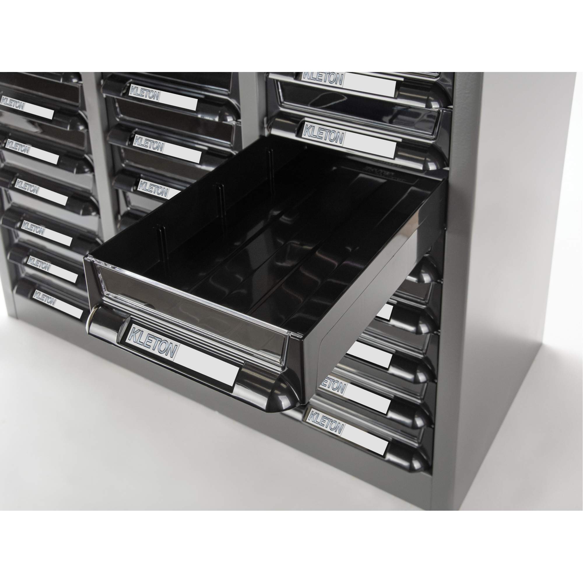 KPC-300 Parts Cabinet, Galvanized Steel, 60 Drawers, 21-3/10" x 10-2/5" x 36-9/10", Grey