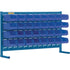 Louvered Rack with Bins, 32 Bins, 36" W x 8-1/4" D x 22" H