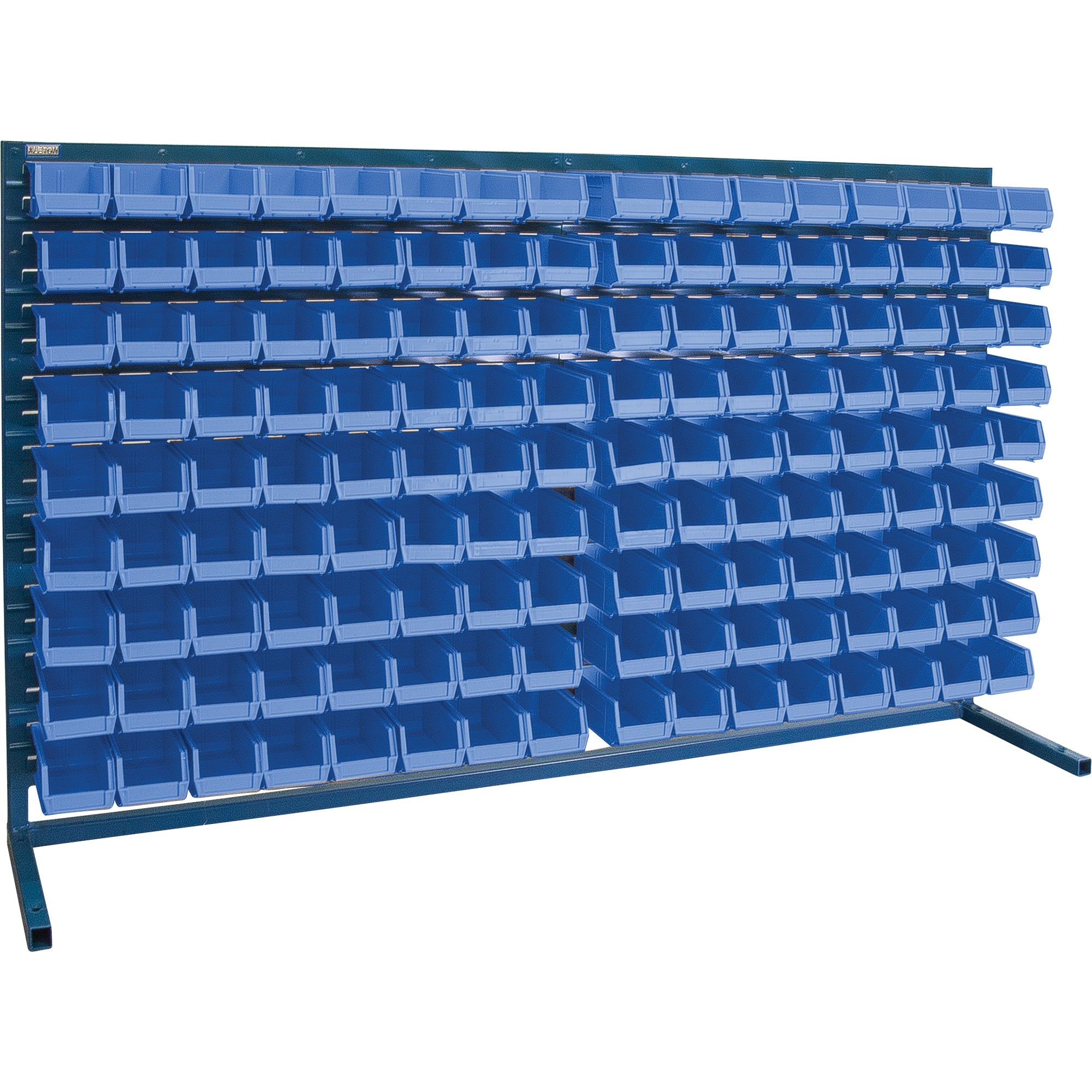 Louvered Rack with Bins, 144 Bins, 72" W x 15" D x 40" H