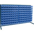 Louvered Rack with Bins, 144 Bins, 72" W x 15" D x 40" H