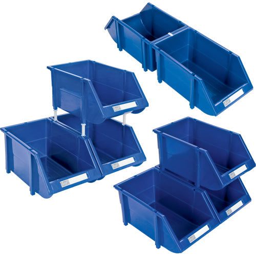 Stack & Hang Bin, 7-7/8" W x 7" H x 17-11/16" D, Blue