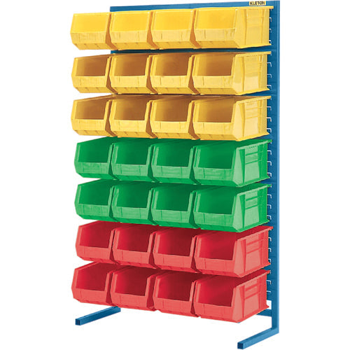 Stationary Bin Racks  -Single-Sided - Rack Only, 36" W x 12" D x 61" H