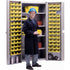Deep-Door Combination Cabinet, 38" W x 24" D x 72" H, 4 Shelves