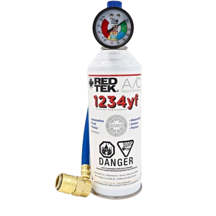 Red Tek Aerosol 1234YFHC Refrigerant Kit, 8-oz - XPart Supply