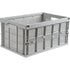 Collapsible Container, 21" L x 14" W x 10.5" H, Grey