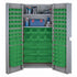 Deep Door Combination Cabinets, 38" W x 24" D x 72" H, Grey