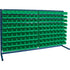 Louvered Rack with Bins, 144 Bins, 72" W x 15" D x 40" H