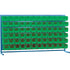Louvered Rack with Bins, 72 Bins, 72" W x 15" D x 40" H