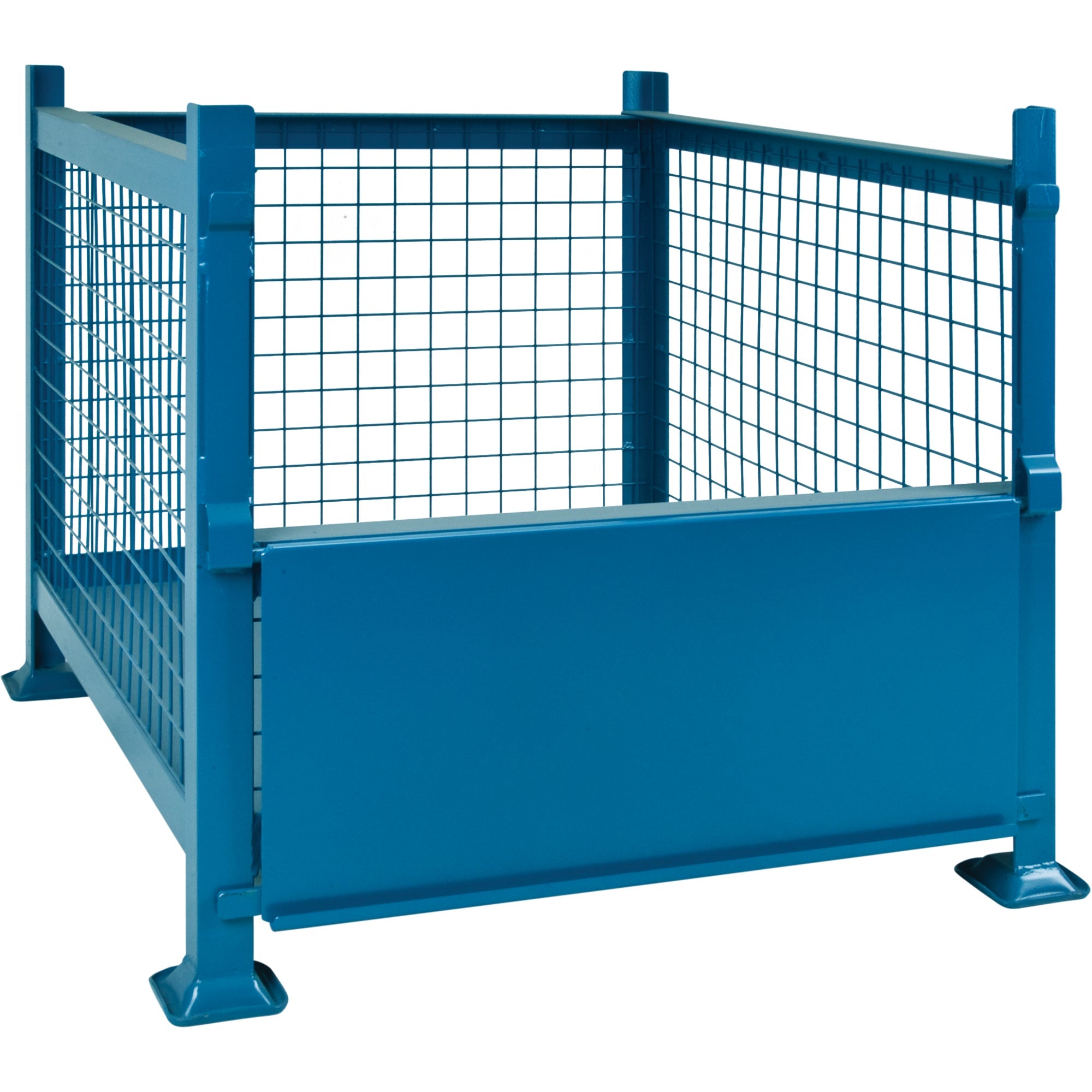 Bulk Stacking Containers, 40.5" W x 48.5" D x 30" H, 3000 lbs. Capacity